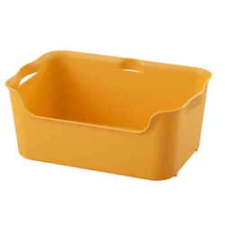 カラーボックス用収納ケース カタス M イエロー