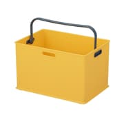 収納ボックス 持ち手付き 収納ケース squ+ インボックス L プラスチック 日本製 イエロー