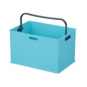 収納ボックス 持ち手付き 収納ケース squ+ インボックス L プラスチック 日本製 ブルー