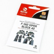 QS32121 1/32 F-16D ブロック 40 ヴァイパー （アカデミー用） [1/32スケール プラモデル用ディテールアップパーツ]