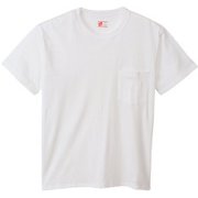 アンダーウェア 2枚組 ビジカジ魂 クルーネックポケットTシャツ ホワイト LLサイズ HM1EW701