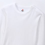 ロングTシャツ BEEFY サーマルクルーネックロングスリーブ ホワイト Mサイズ HM4Q103