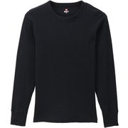 ロングTシャツ BEEFY サーマルクルーネックロングスリーブ ブラック Lサイズ HM4Q103