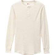ロングTシャツ サーマル ヘンリーネックロングスリーブ オフホワイト LLサイズ HM4Q502