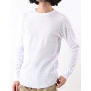 アンダーウェア Hanes PREMIUM サーマルクルーネックロングスリーブ ホワイト Lサイズ HM4U002