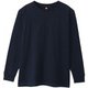 ロングTシャツ Hanes H ロングスリーブクルーネックシャツ ネイビー Mサイズ HM4W105