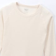 Tシャツ Hanes Undies サーマルクルーネック ロングスリーブTシャツ オフホワイト フリーサイズ HW4Q501
