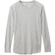 Tシャツ Hanes Undies サーマルクルーネック ロングスリーブTシャツ ヘザーグレー フリーサイズ HW4Q501