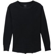 Tシャツ Hanes Undies サーマルクルーネック ロングスリーブTシャツ ブラック フリーサイズ HW4Q501