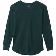 Tシャツ Hanes Undies サーマルクルーネック ロングスリーブTシャツ ダークグリーン フリーサイズ HW4Q501