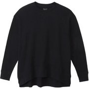 ロングTシャツ Hanes Undies リサイクルコットン ロングスリーブTシャツ ブラック フリーサイズ HW4W501