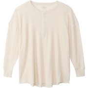 ロングTシャツ Hanes Undies サーマルヘンリ―ネックロングスリーブTシャツ オフホワイト フリーサイズ HW4W503