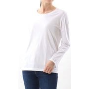 ウィメンズ Tシャツ 2枚組 Japan Fit for HER クルーネックロングスリーブTシャツ ホワイト Mサイズ HW5430