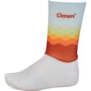 DN-A03LXL [サイクリングソックス ユニセックス L-XL (41-45) ライトブルー/ワイン]