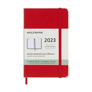 モレスキン手帳 2023年1月始まり 12ヶ月 ウィークリーダイアリー スカーレットレッド/ハードカバー/ポケットサイズ DHF212WN2Y23