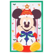 クリスマスカード オルゴール ディズニーミッキー/ゆらゆら XAO-794-125