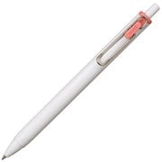 ゲルインクボールペン uni-ball ONE(ユニボール ワン) フィーカカラー 0.38mm インク色:ポピーレッド 本体色:オフホワイト UMNS38.36