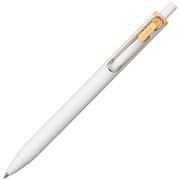 ゲルインクボールペン uni-ball ONE(ユニボール ワン) フィーカカラー 0.38mm インク色:マンゴーオレンジ 本体色:オフホワイト UMNS38.54