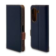 7340AI2202BO [Zenfone 9（AI2202）用 ケース カバー 手帳型ケース 薄型 スタンド機能 サイドマグネット NV×BR]