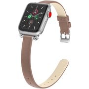 w00061bra [Apple Watch 41/40/38mm用 ラテ色PUレザーバンド モカ]