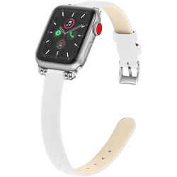 w00061wa [Apple Watch 41/40/38mm用 ラテ色PUレザーバンド WH]