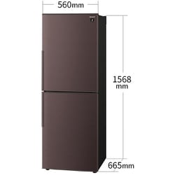 ヨドバシ.com - シャープ SHARP 冷蔵庫 （280L・幅56cm・右開き・2ドア 