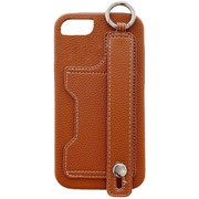 p00282brb [iPhone 8用 落下防止＆カードポケットケース BR]