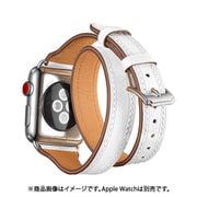 w00070wa [Apple Watch 41/40/38mm用 2重巻ステッチバンド WH]