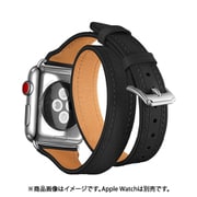 w00070bka [Apple Watch 41/40/38mm用 2重巻ステッチバンド BK]