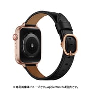 w00155bkb [Apple Watch 45/44/42mm用 PUレザーバンド BK]