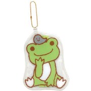 179487-23 かえるのピクルス ボールチェーン付 ダイカットポーチ 座り [キャラクターグッズ]