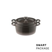 オーブンポットラウンド 14cm パールブラウン スマートパッケージ BRN14R-SPK