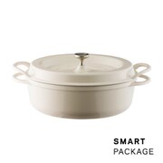 オーブンポットラウンド 26cm SUKIYAKI ナチュラルベージュ スマートパッケージ NBG26RS-SPK