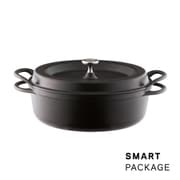 オーブンポットラウンド 26cm SUKIYAKI マットブラック スマートパッケージ MBK26RS-SPK