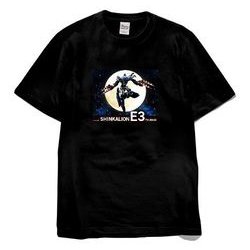 新幹線変形ロボ シンカリオン E3 黒 Lサイズ デジラマTシャツ [キャラクターグッズ]