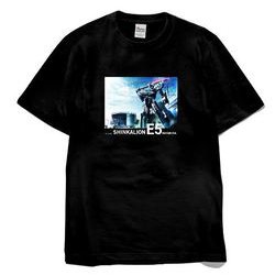 新幹線変形ロボ シンカリオン E5 黒 Lサイズ デジラマTシャツ [キャラクターグッズ]