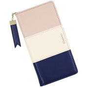 TR-XP1-4-05MO [Xperia1 IV用 ケース 手帳型 トリコロール スマホケース エレガンテ Elegante/モカネイビー]