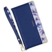 BL-XP1-4-06NV [Xperia1 IV用 ケース 手帳型 ブルーミー スマホケース フラワー エレガンテ Elegante/ネイビー]
