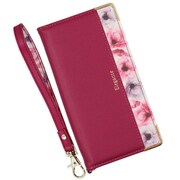 BL-ANS9-03RB [android One S9用 ケース 手帳型 ブルーミー スマホケース フラワー エレガンテ Elegante/ラズベリー]
