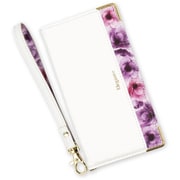 BL-AQR7-01WH [AQUOS R7用 ケース 手帳型 ブルーミー スマホケース フラワー エレガンテ Elegante/ホワイト]