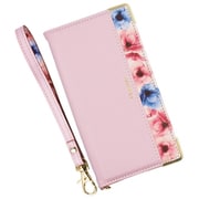 BL-AQR7-02PK [AQUOS R7用 ケース 手帳型 ブルーミー スマホケース フラワー エレガンテ Elegante/ピンク]