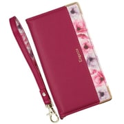 BL-AQR7-03RB [AQUOS R7用 ケース 手帳型 ブルーミー スマホケース フラワー エレガンテ Elegante/ラズベリー]
