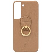Galaxy S22用 ケース 本革 Posh ポッシュ ハードケース エレガンテ Elegante/カフェモカ HP-GAS22CM