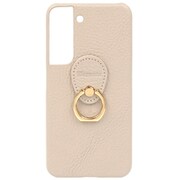 Galaxy S22用 ケース 本革 Posh ポッシュ ハードケース エレガンテ Elegante/エクリュ HP-GAS22EC