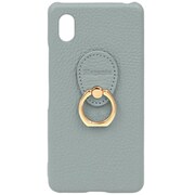 Xperia Ace III用 ケース 本革 Posh ポッシュ ハードケース エレガンテ Elegante/ブルーグレー HP-XPACE3BG