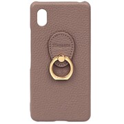 Xperia Ace III用 ケース 本革 Posh ポッシュ ハードケース エレガンテ Elegante/ディープトープ HP-XPACE3DT