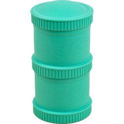 Re-PLAY サスティナブル キッチン カラフル ポッド アメリカ製 スナックスタック 400ml （200mL/1段） アクア