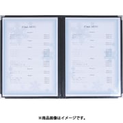 306192 [クイックメニュー A4/見開4頁 黒 36017BLK]