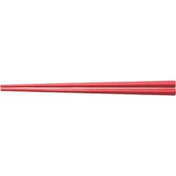 ぐる麺箸（十角） 23cm 赤 454202