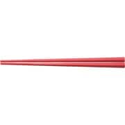 ぐる麺箸（十角） 23cm 赤 454202